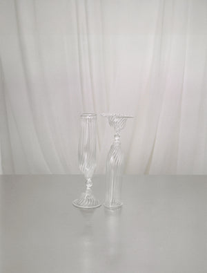 Tall champagne glass