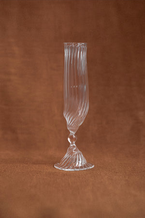 Tall champagne glass