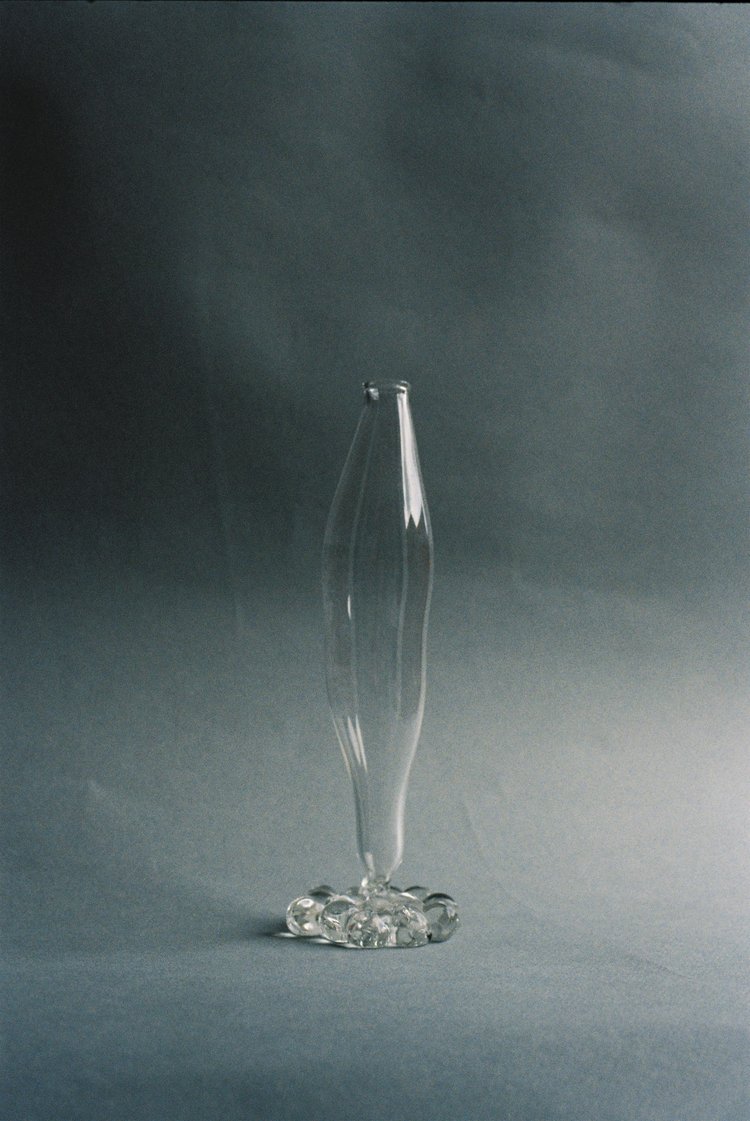 Mouth blown Vase